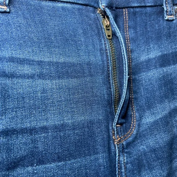 American Eagle Curvy Skinny Kick Next Level Stretch Women's Blue Bootcut Jeans - Picture 4 of 12